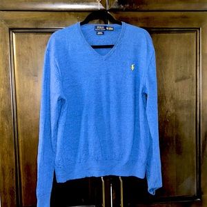 men Polo Ralph Lauren custom fit V neck sweater